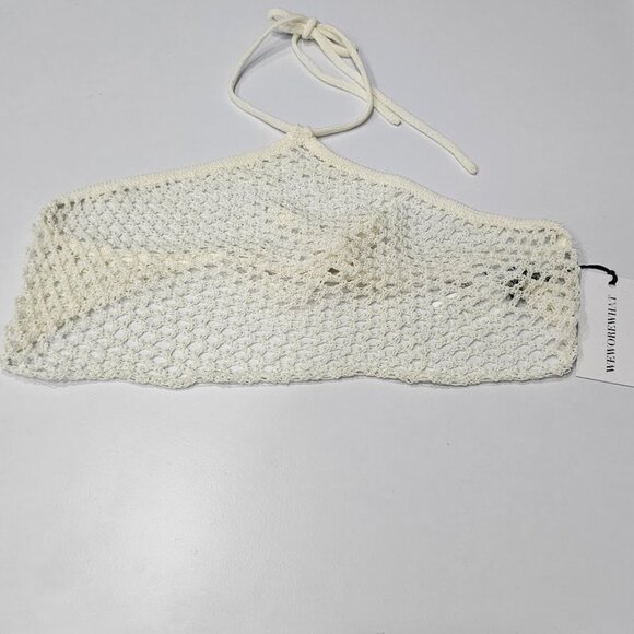 WeWoreWhat Fishnet Crochet Halter Top - Picture 4 of 9